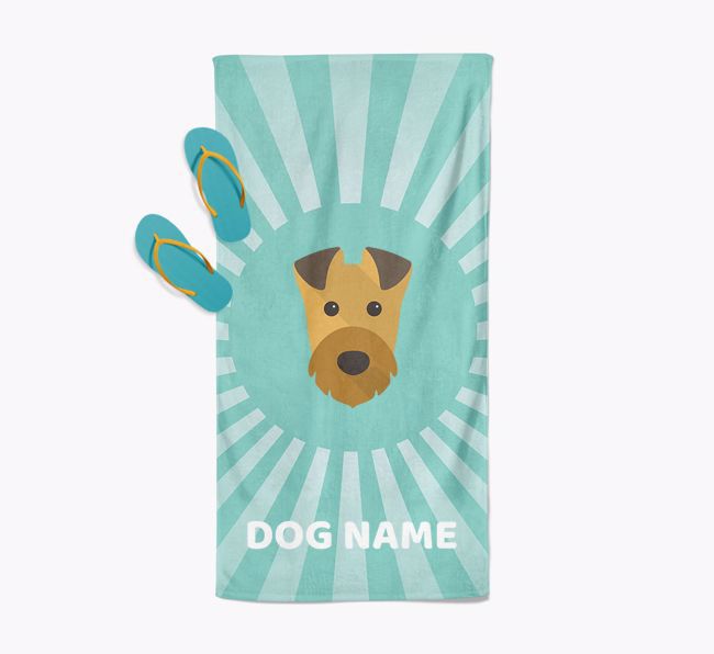 Personalised Pool Towel with {breedFullName} Icon